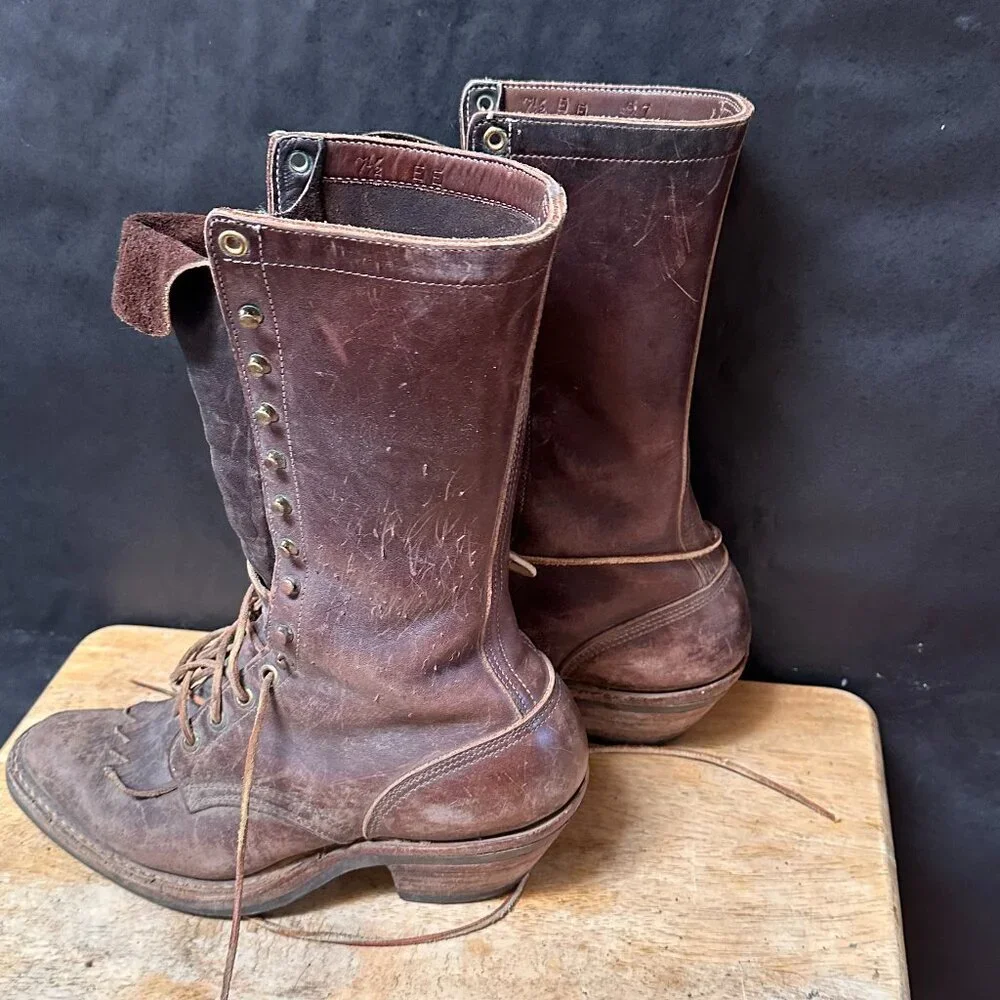 Justin Boots Vintage Granny Roper boot Size 10 - Picture 1 of 15